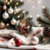 Christmas decorations, wreaths, door hangings, rattan rings, wreaths, hanging ornaments, shop doors, walls, atmosphere, scene arrangement props Application Scenario